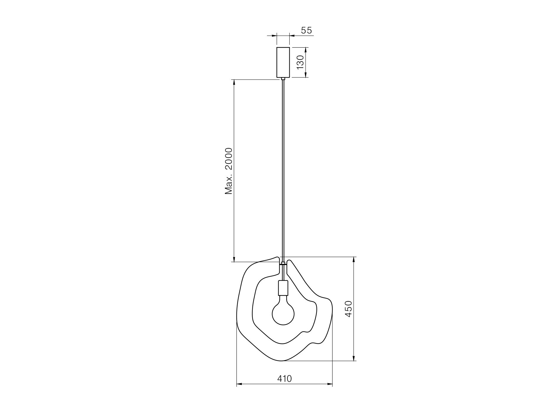 Светодиодный подвесной светильник из нержавеющей стали Hind Rabii Esprit YA-YA ARCH-00038688 - Вид №12