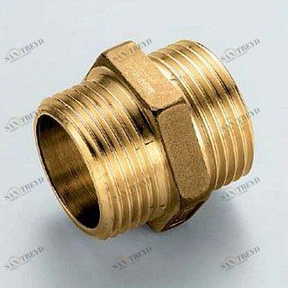 Ниппель 1"1/4x1"1/4 латунь TIEMME 1500025