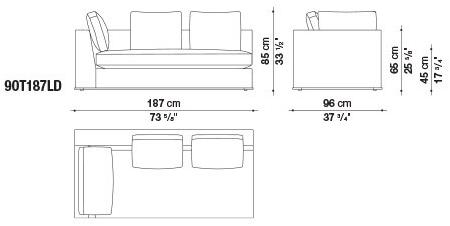 Maxalto Диван из ткани Otium sun-id-1372446 - Вид №3