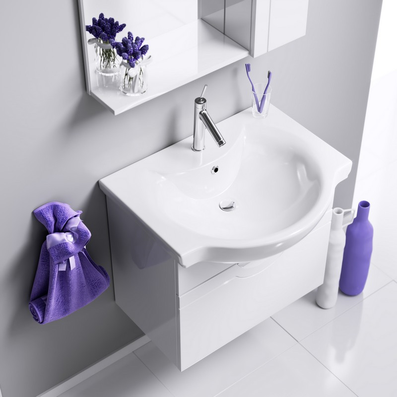 Vitra Arkitekt Раковина 66см, цв. белый AQWELLA N-Line 4047B0030001 - Вид №2