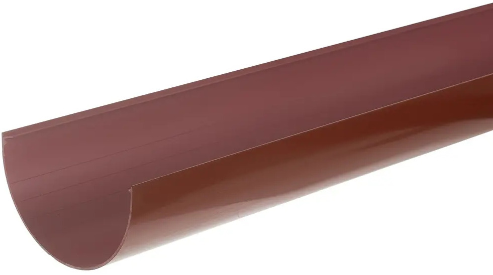 81931299 Желоб водосточный 2 м 125 мм цвет красный STLM-1015687