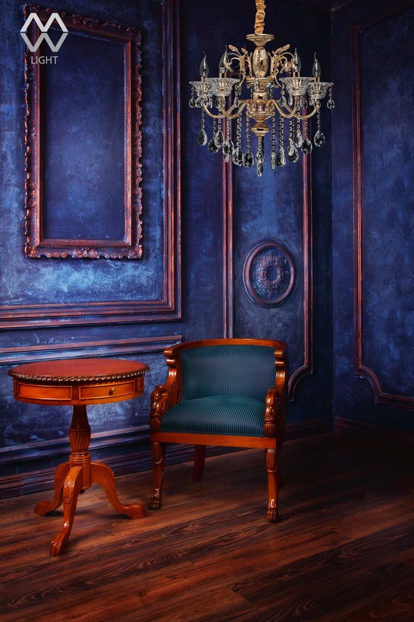 Подвесная люстра MW-Light Селена 11 482013105 MW-LIGHT ДИЗАЙНЕРСКИЕ, СЕЛЕНА 181571 Золотой  - Вид №1