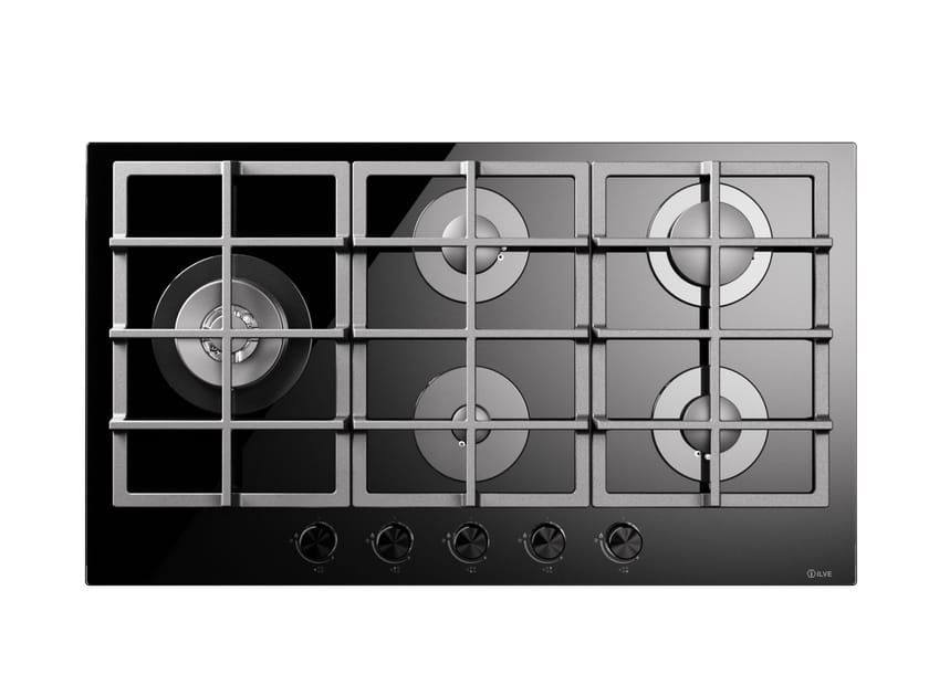 Газовая плита из закаленного стекла Ilve Professional Plus ARCH-00107414