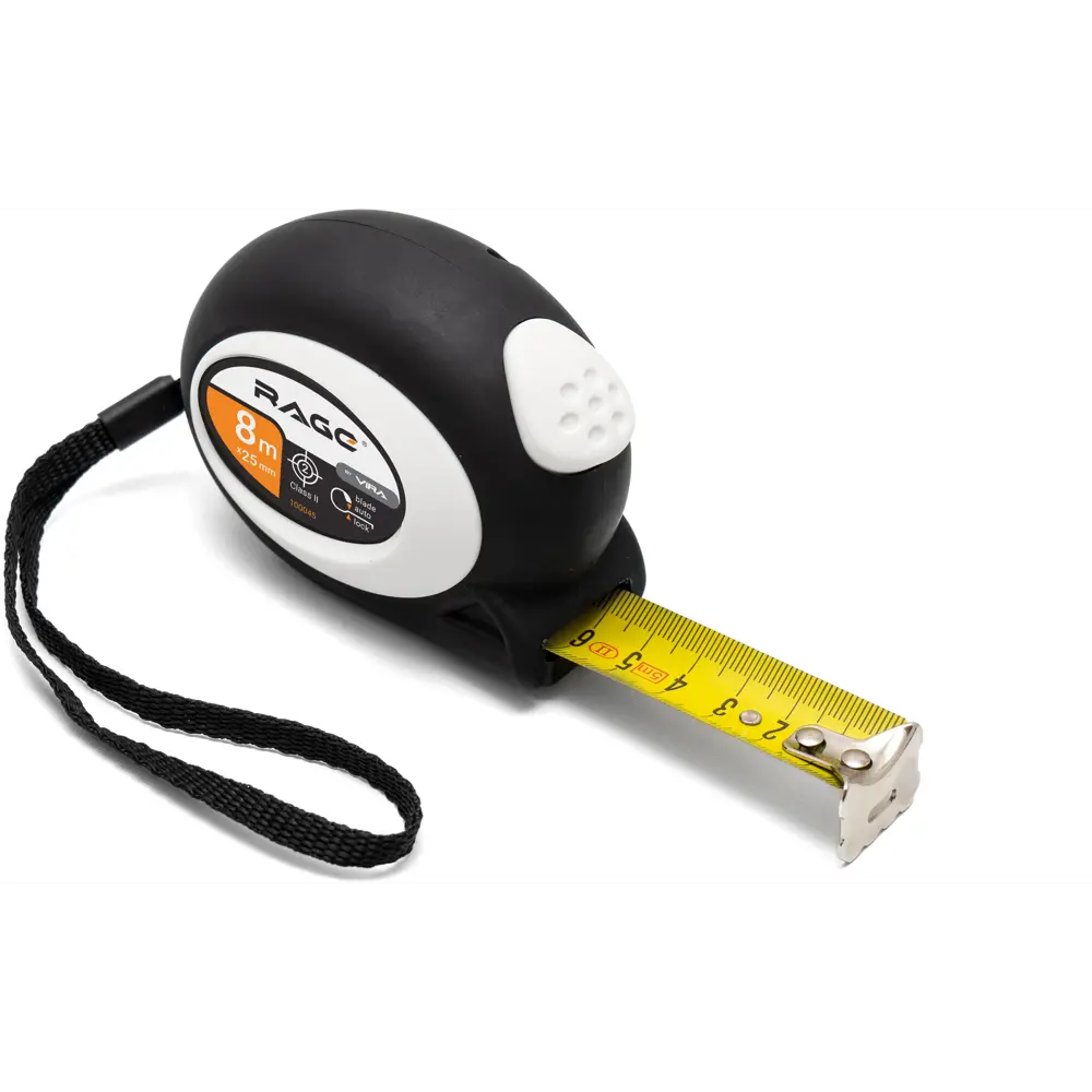 Рулетка RAGE с автоблокировкой 8 метров для точных измерений 85105036 STLM-1574997