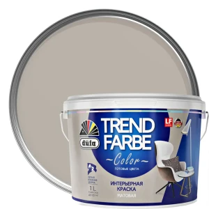 Краска для стен и потолков Trend Farbe цвет Галечный серый 1 л 81970845 STLM-2109741