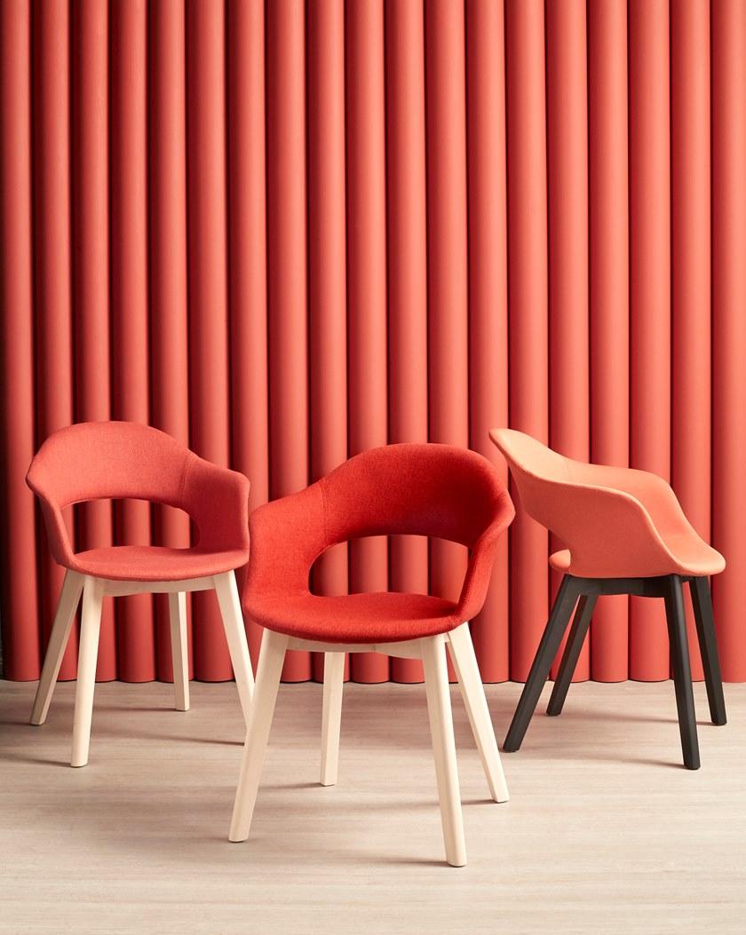 SCAB DESIGN Стул из ткани с подлокотниками Lady b sun-id-1357903 - Вид №1