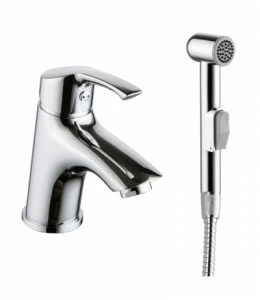 LM1116C Смеситель Plus Strike для раковины с гигиеническим душем LEMARK STRIKE