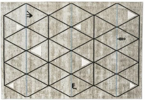 Calligaris Прямоугольный коврик с геометрическими мотивами  7181-b