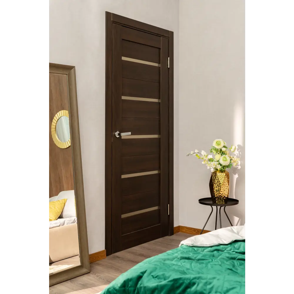 Комплект двери Artens Дукато глухая 80x200 см Hardflex цвет акация без доборов 89428663 STLM-2088952  - Вид №1