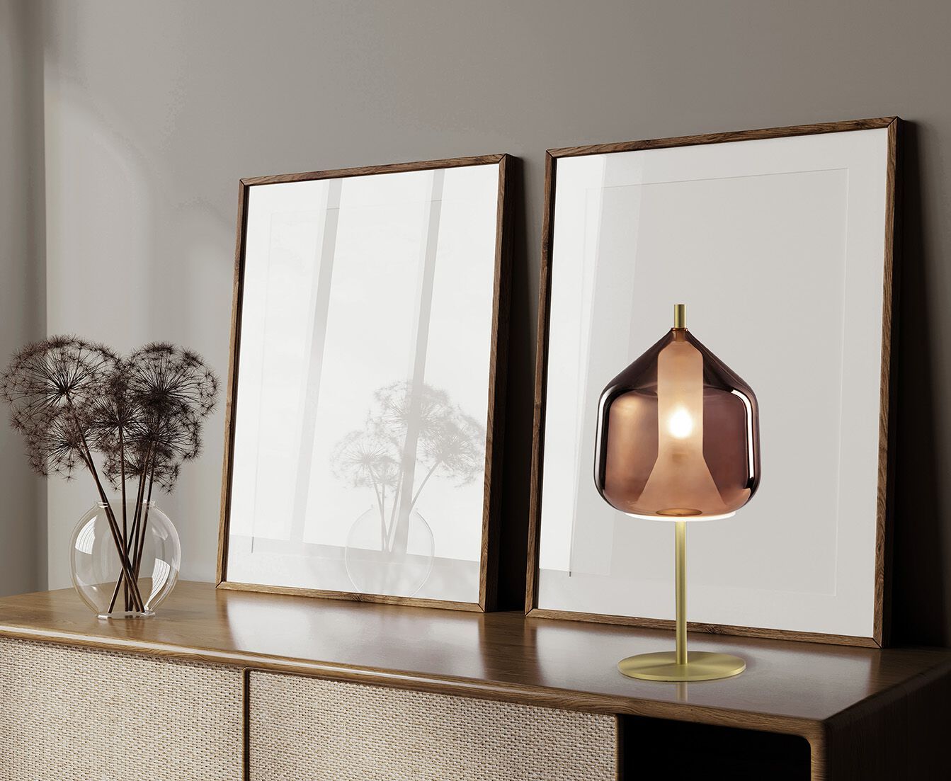 Настольная лампа из боросиликатного стекла Miloox ARCH-00050535 - Вид №9