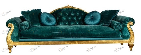 Диван Stradivari прямой бирюзовый UNICO ДИЗАЙНЕРСКИЕ 248985 Зеленый 