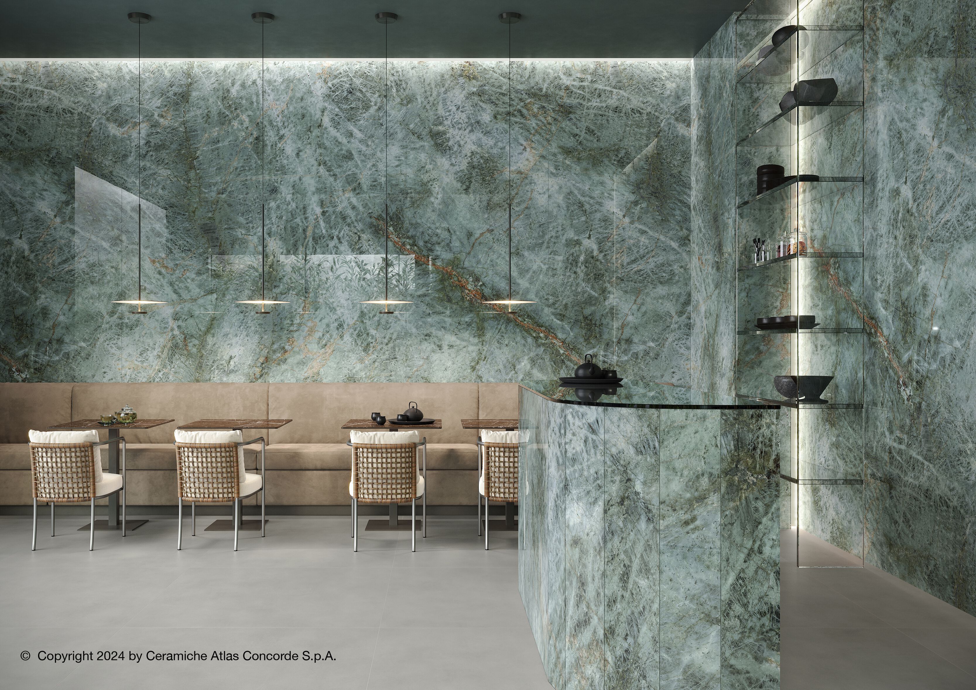 Пол / керамогранит с мраморным эффектом Atlas Concorde Marvel Diva ARCH-00083250 - Вид №32