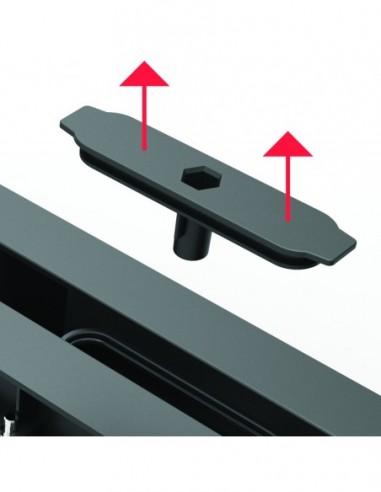 568600 000 00  Водоотводящий желоб Panama от 400 до 1200 мм, Д. 50, липкая уплотнительная лента в комплекте Valentin Хром  - Вид №8