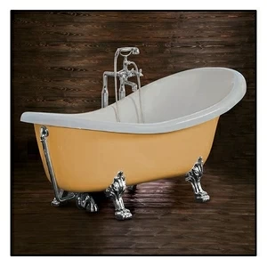 Ванна Akcjum Rectime 170 WR-02-01-Ch-B овальная бежевая с хромированными ножками