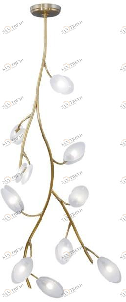 Patinas Lighting Светодиодный потолочный светильник ручной работы из латуни Inverno sun-id-1405641