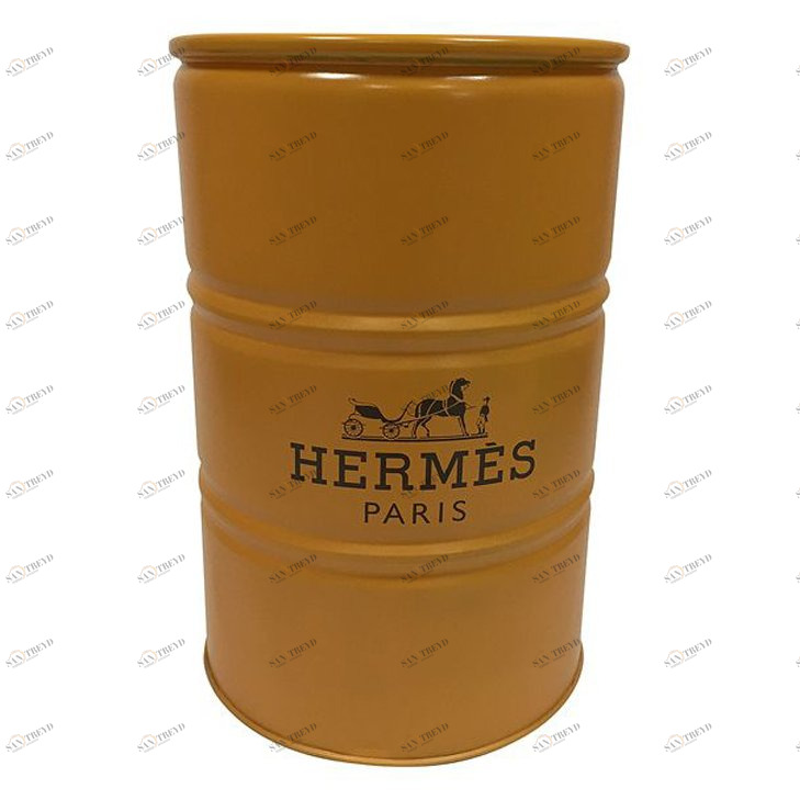 Бочка металлическая декоративная Hermes L STARBARREL  014408 Бежевый;коричневый 