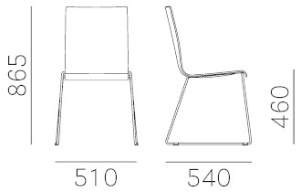 Pedrali Пластиковые санки Kuadra sun-id-1434005 - Вид №3