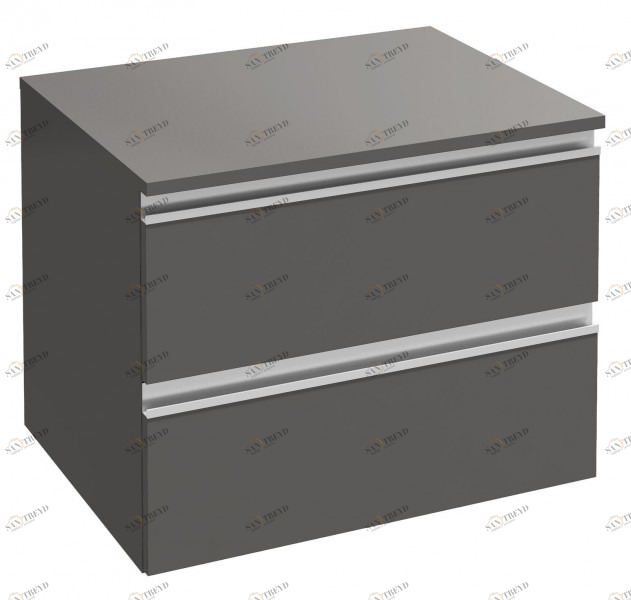 EB2060-RA-N18 Дополнительный модуль 60 см, 2 выдвижных ящика, встроенные ручки Jacobdelafon VOX Santreyd