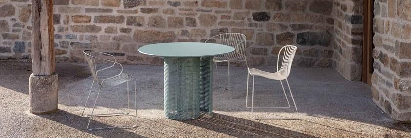 iSimar Круглый садовый стол из оцинкованной стали Arena 9279 - Вид №1