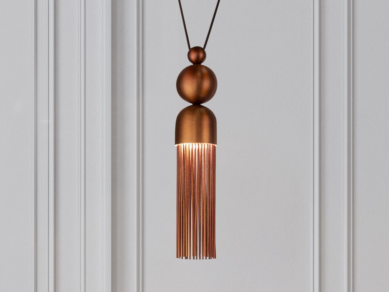 Окрашенный металлический светодиодный подвесной светильник Masiero кисточки ARCH-00129187