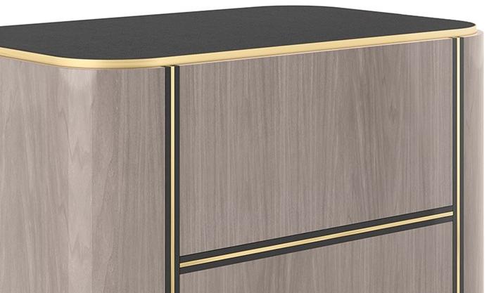 FRATO Прямоугольная тумбочка из дерева с ящиками Kent Ffu020014aba - Вид №2