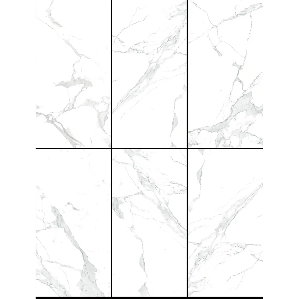 Керамогранит Arcadia Ceramica Paradise Statuario 60x120x0.9 см 1.44 м² матовый цвет белый STLM-2175396 - Вид №2