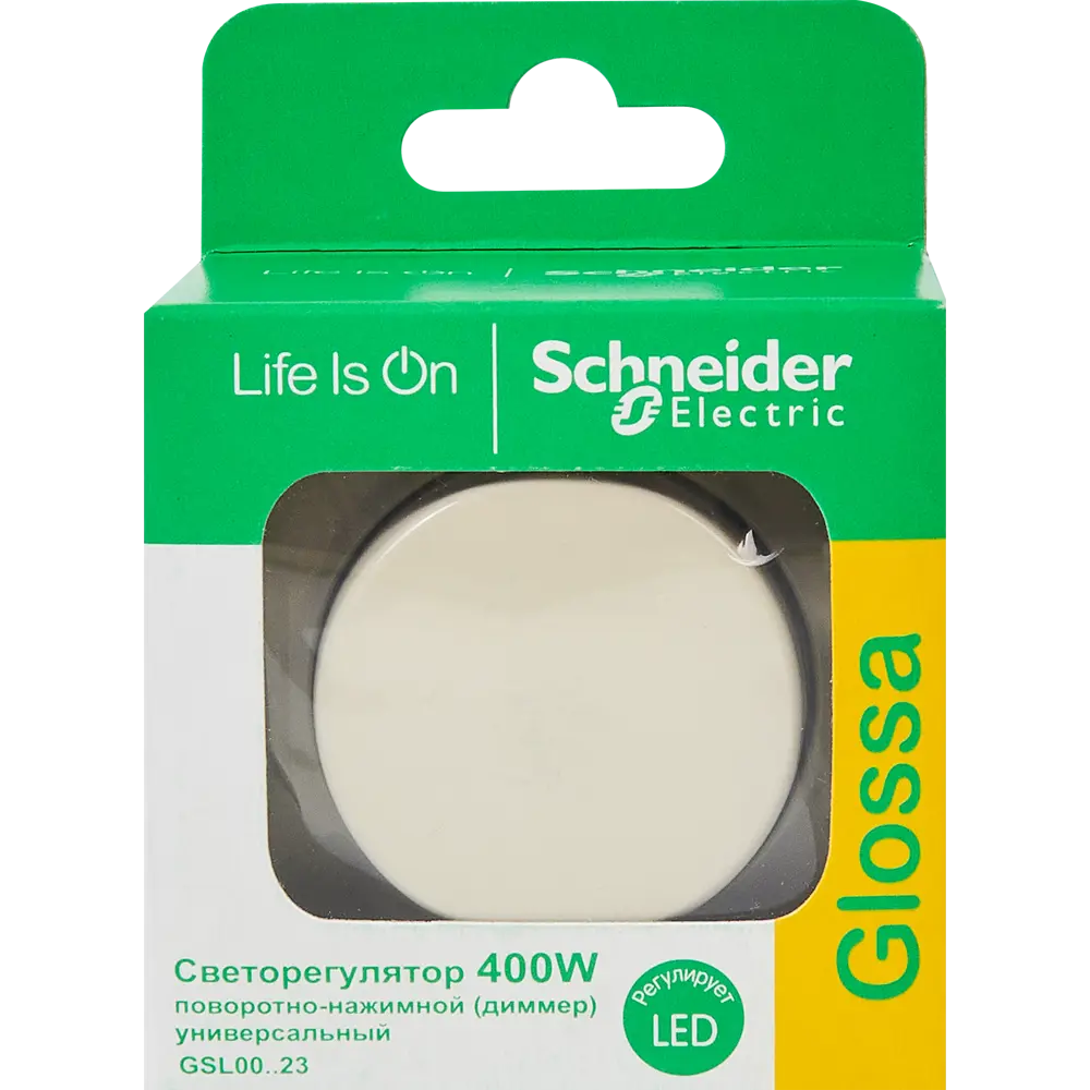 Schneider Electric Glossa — диммер для плавного освещения 400 Вт 86710486 STLM-0070856 - Вид №4