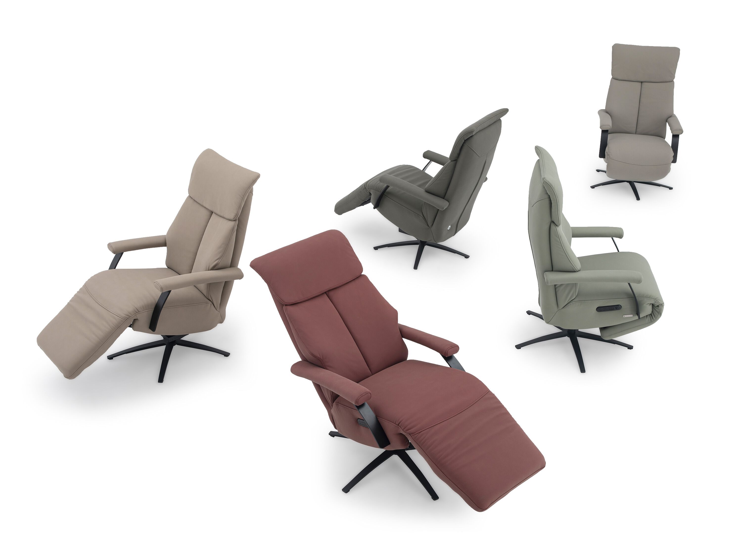 Кожаное кресло с откидывающейся спинкой с электрическим движением CAMPO DE' FIORI CL041 ARCH-00067239 - Вид №17