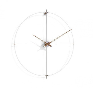 095480 Настенные часы N белый-орех Nomon Bilbao