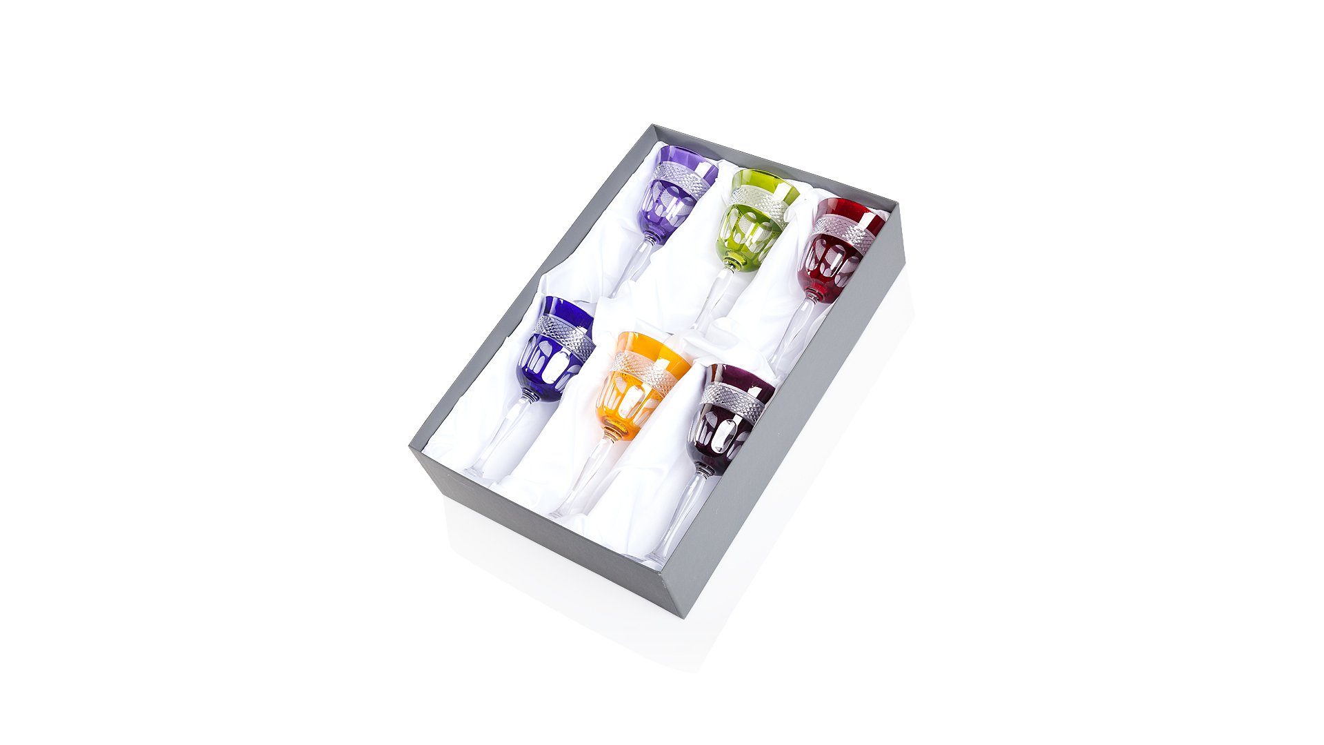 10616366 Cristal de Paris Набор бокалов для вина Cristal de Paris "Мирей" 220мл, 6 шт (6цв) Хрусталь  - Вид №7