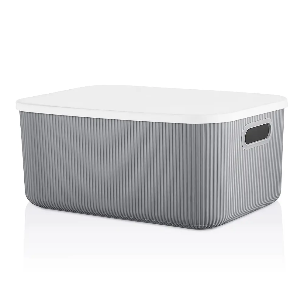 Корзинка для хранения Shell 13.4 л 26.1x37.4x16.4 см цвет серый Santreyd STLM-2015011