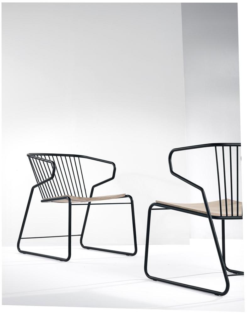 Ethnicraft Санки из металла и дуба  26694  - Вид №3