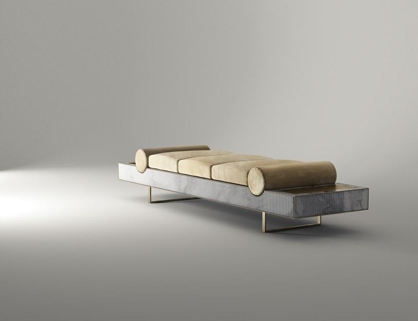 ROSSATO ARREDAMENTI Мягкая бархатная скамейка Home sun-id-1418101 - Вид №1