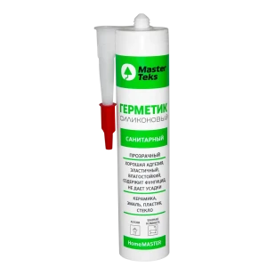Герметик санитарный силиконовый Masterteks прозрачный 260 мл