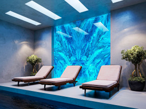 Декоративная стеклянная панель