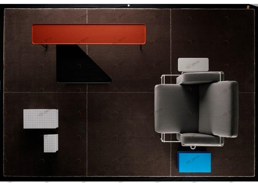 Kasthall Шерстяной коврик с геометрическими мотивами  93518203 