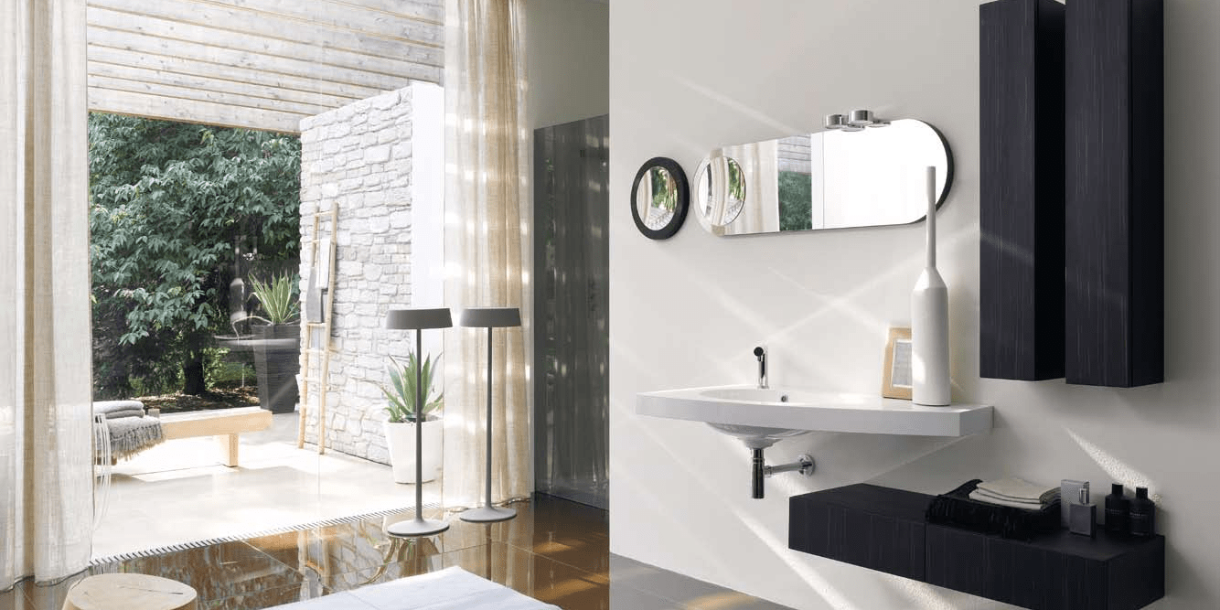 Комбинация ванной комнаты SY19 в отделке mineralmarmo/Ebano MILLDUE SYMI SYMI19 - Вид №2