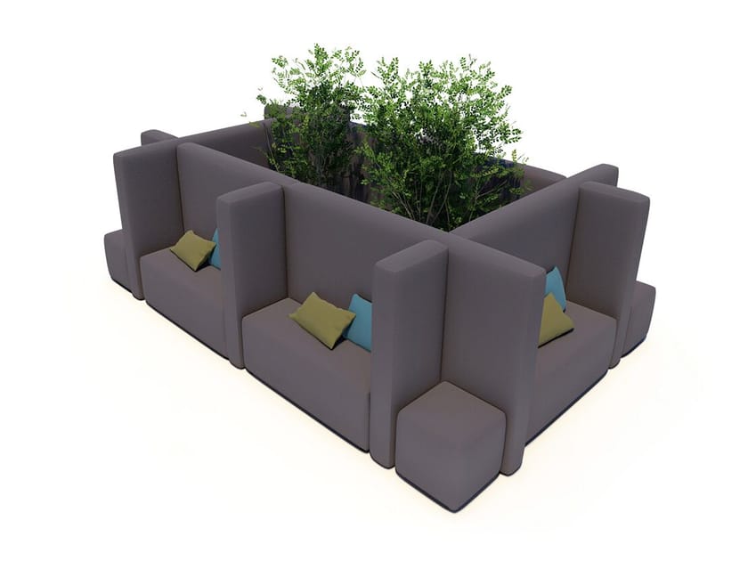 Тканевый диван с высокой спинкой IKONO офис ARCH-00104806