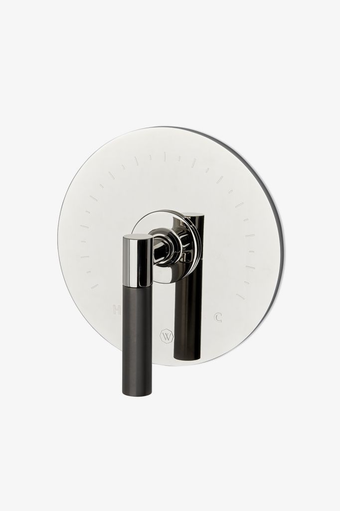 BTH22B Круглый термостатический регулирующий клапан серии Bond Tandem с двухцветной рычажной ручкой Waterworks