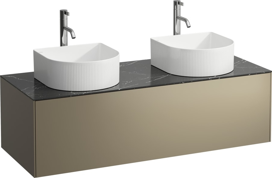 H4054280341431 Шкафчик, 1 ящик, совместим с раковиной-чашей 812340, 812341, 812342, 812343, с отверстием слева и справа, с отверстиями под смесители LAUFEN PRO - Вид №2