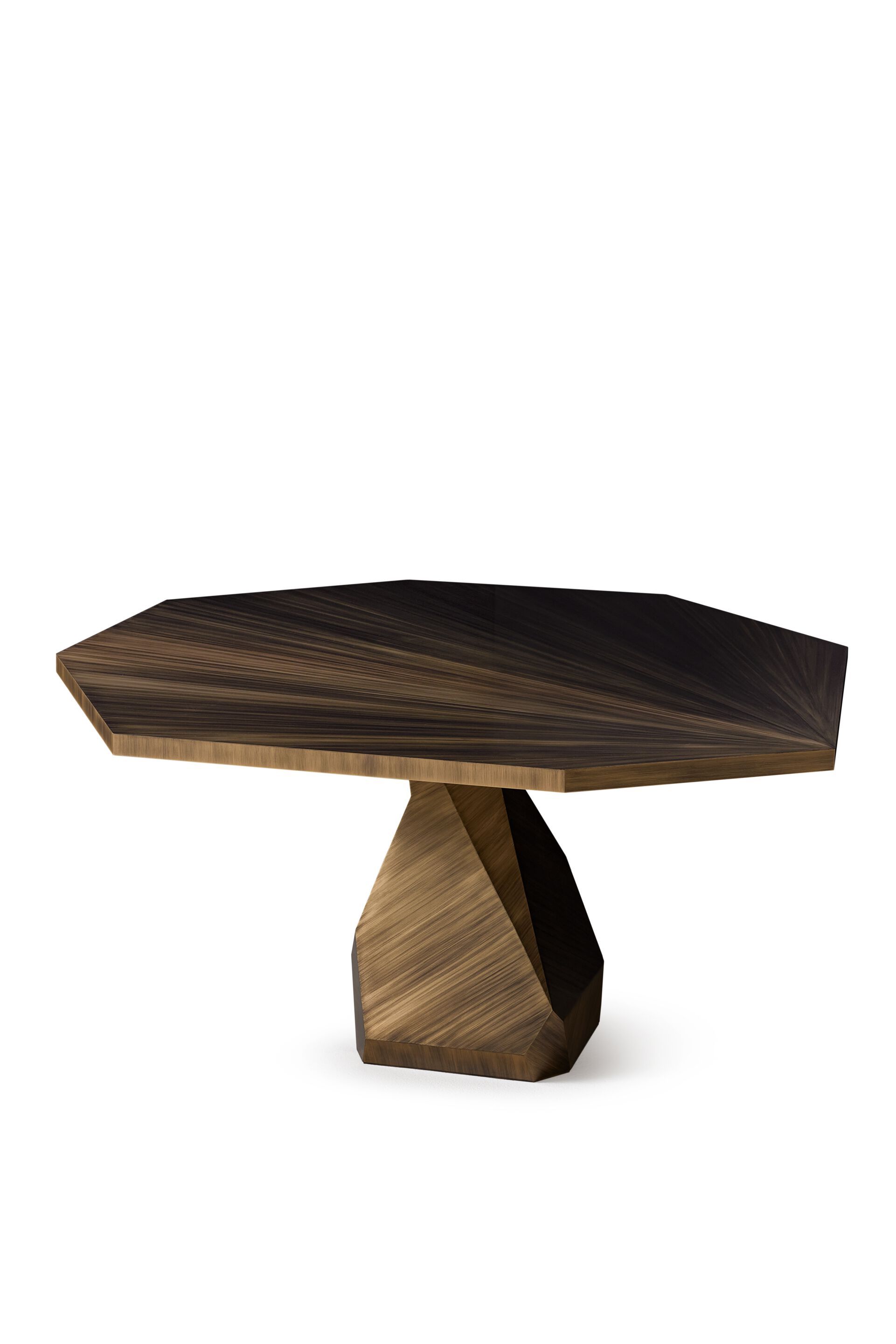 Круглый латунный обеденный стол с центральным основанием Ginger & Jagger Земля на Землю ARCH-00067775 - Вид №3