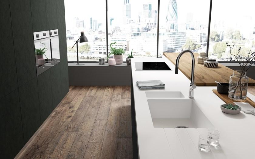 Cs204 Мойка кухонная овальная HI-MACS  - Вид №1