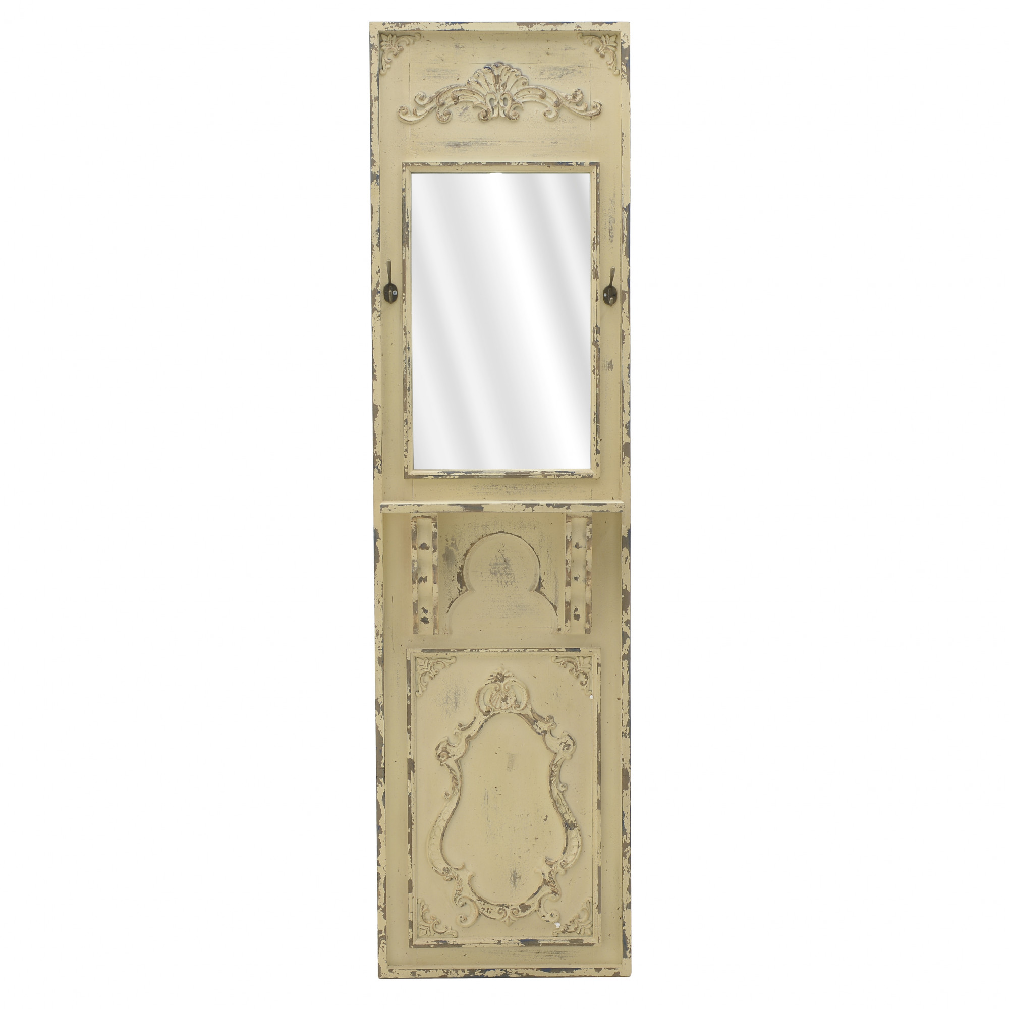 3870396.0029 ДЕКОР НАСТЕННЫЙ-ЗЕРКАЛО ДВЕРЬ С КРЮЧКАМИ TO4ROOMS 