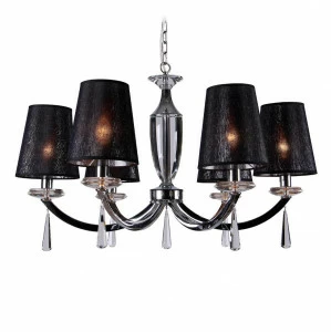 Люстра дизайнерская Splint хром черная 3246/C NEWPORT ДИЗАЙНЕРСКИЕ 057720 Черный