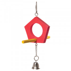 ПР0054683 Игрушка для птиц "Качели-домик", 175/205*125мм TRIOL