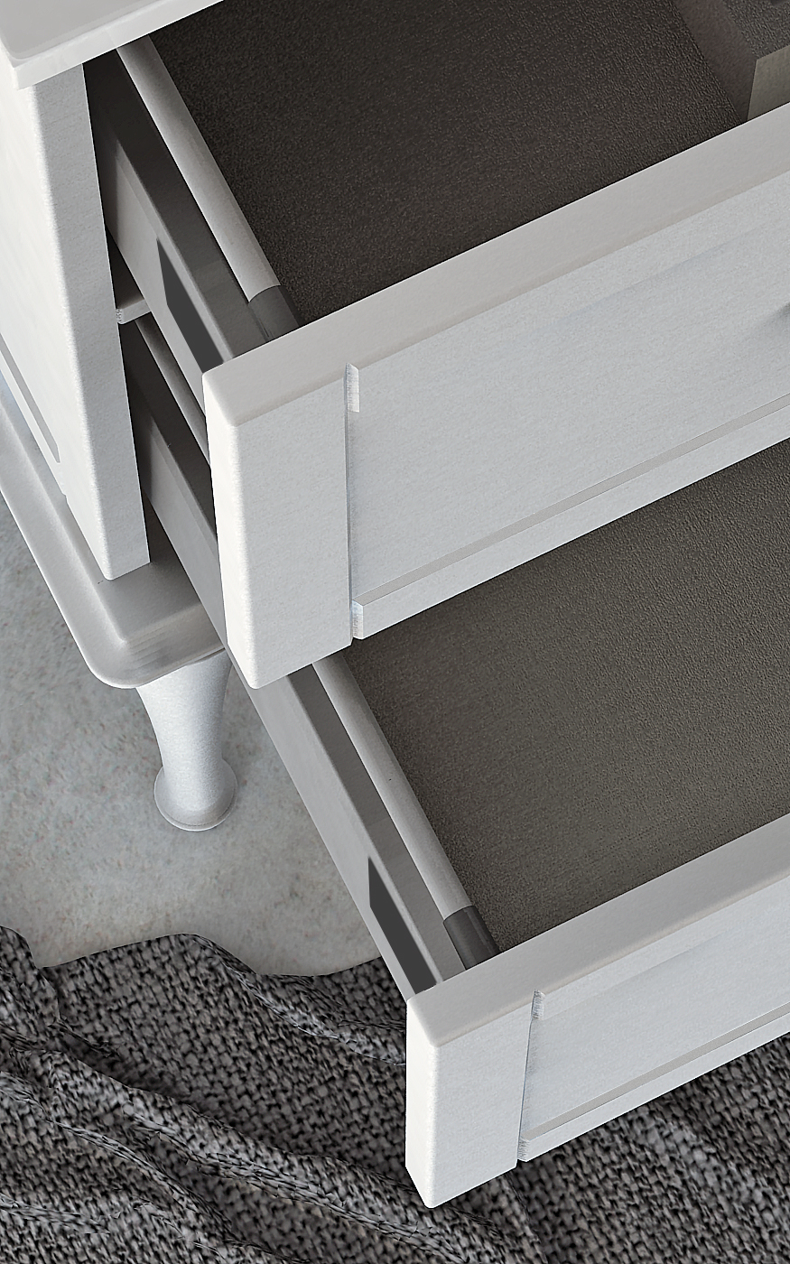 Мебель для ванной CEZARES TIFFANY 75 Bianco opaco 54948 - Вид №3