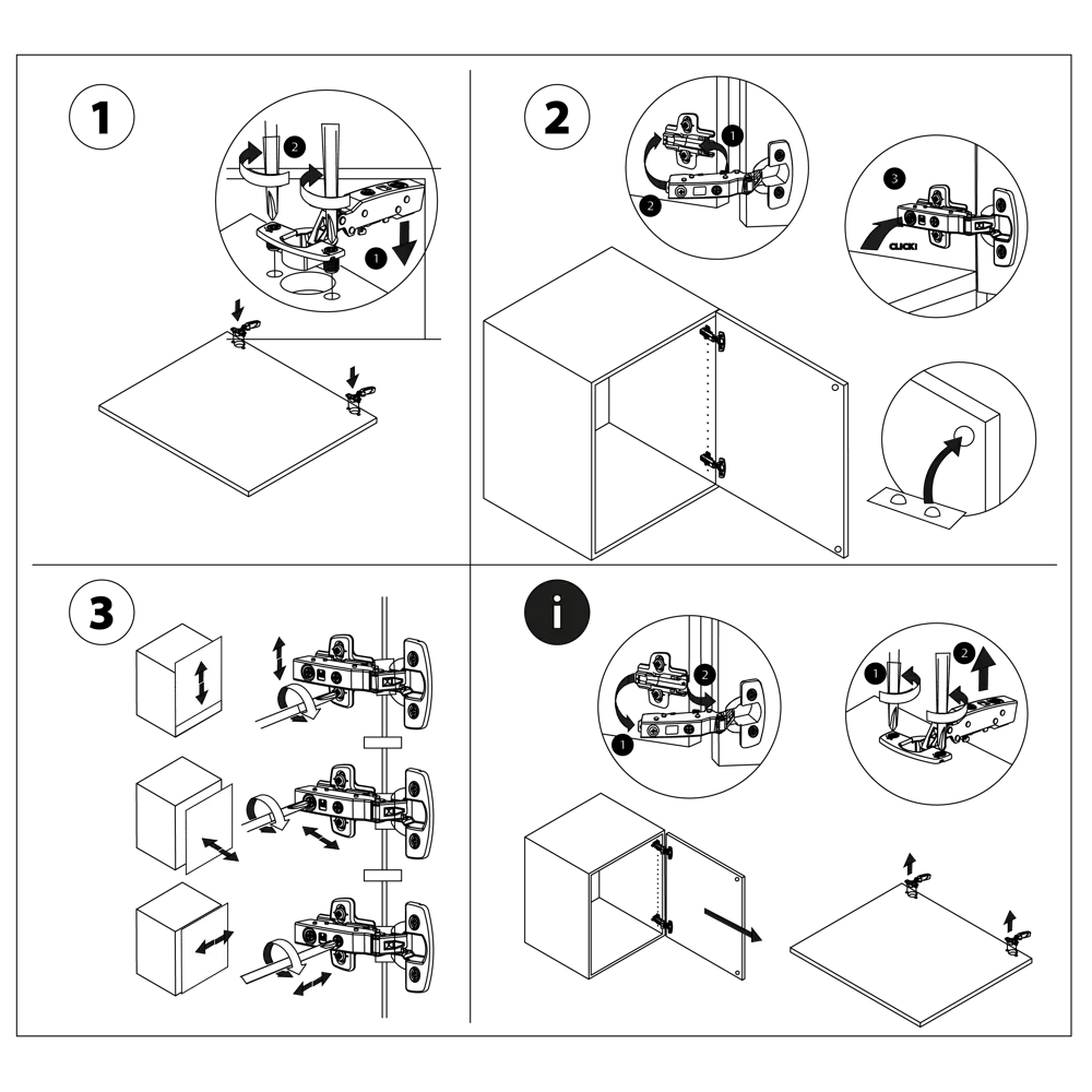 Комплект петель Standers 110 градусов сталь 2 шт Santreyd STLM-2197269 - Вид №4