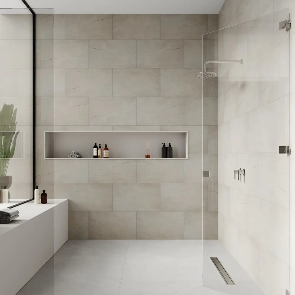 KREAFORTA Панель ПВХ Кальва бежевый с текстурой камня 7 шт 89412578 STLM-1578295