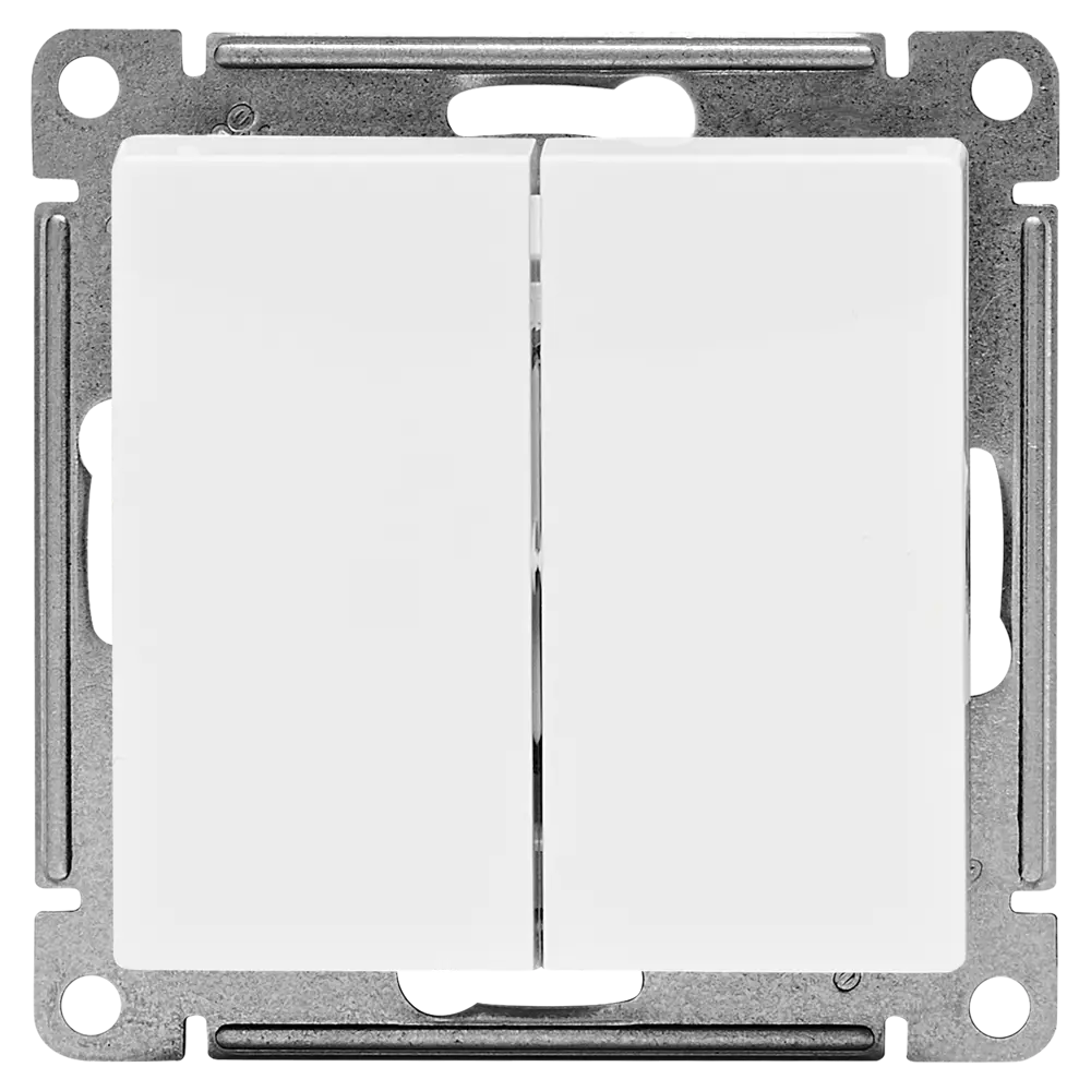 Выключатель встраиваемый Schneider Electric Atlas Design ATN000151 2 клавиши цвет белый SYSTEME ELECTRIC AtlasDesign STLM-2024999