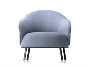 Тканевое кресло с подлокотниками